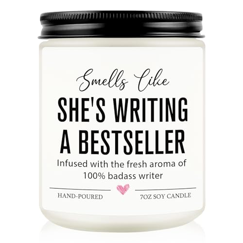 Nuowagify Writer Candle, Writing Writer Gifts for Women, Female, Creative Future Author Gifts for...