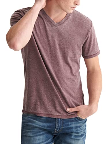 Image of Lucky Brand Men's Venice Burnout V Neck Tee