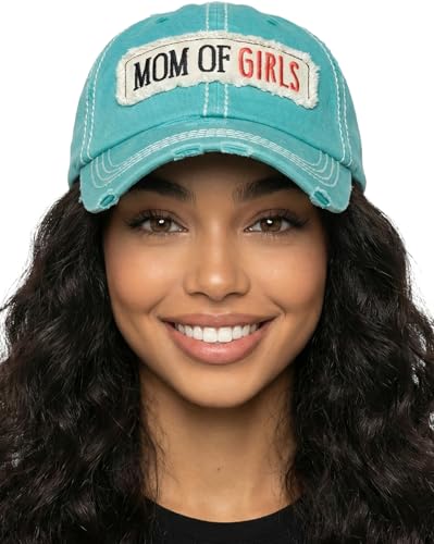 Image of Funky Junque Womens Baseball Cap Distressed Vintage Unconstructed Embroidered Dad Hat