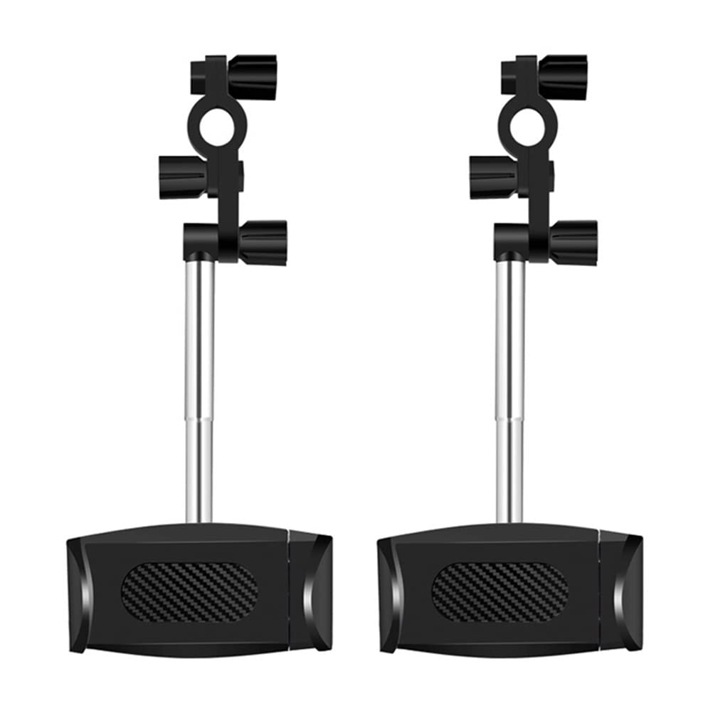 Mrisata 2Pcs 360° Rearview Mirror Phone Holder Car Rear View Mirror Mount Phone Holder Universal 360 Degrees Rotating Car Phone Holder, Universal Car Phone Holder Mount
