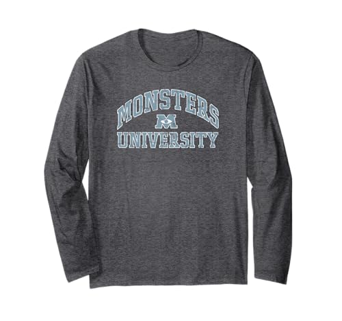 T-shirt Monsters University Disney Pixar à manches longues en coton pour adulte