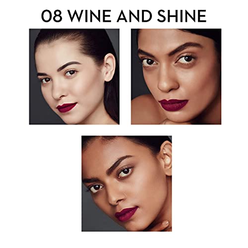 Image of SUGAR Cosmetics Smudge Me Not Liquid Lipsticks for Women | Transferproof & Waterproof | Lasts 12+ Hours | Matte Lipstick | 1.1ml - 08 Wine And Shine