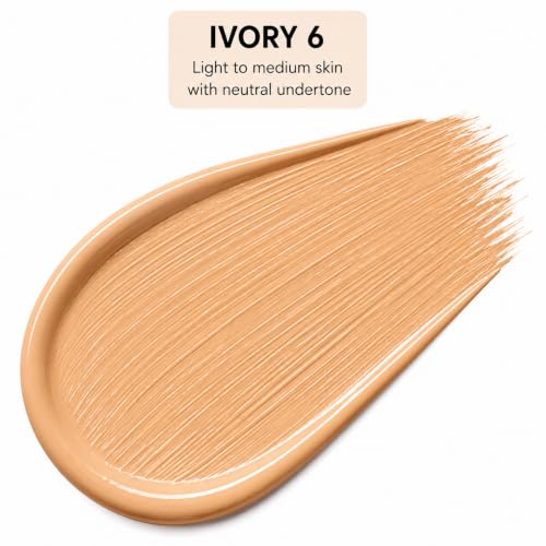 Image of Liquid Foundation for Women | Matte Finish Face Makeup | Lightweight Full Coverage Foundation | Long Lasting, Smooth & Natural Look | Flawless Makeup Base for Daily Use | 30ml, IVORY 6