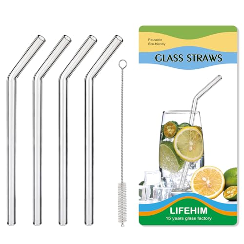 Borosilicate Glass Straws for 16 oz Tumbler...
