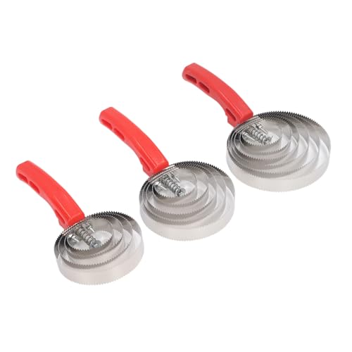 Pente de Curry de Cavalo, Profissional 3pcs Dupla Face Massagem Pente de Cavalo Aperto Confortável p