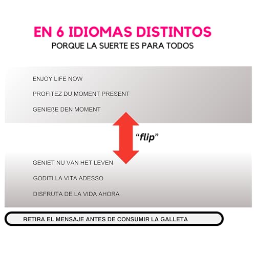 Miniatura 5 de Silk Road Galletas De La Fortuna - Mensajes En Español Y Más Idiomas - Pack Laborawi Triple