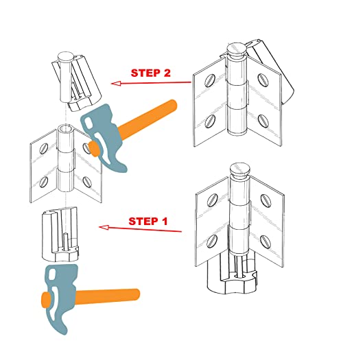 Door Pin Removal Tool, Easily Remove Hinge Pin, Metal Pin Puller, Bronze #TOP4