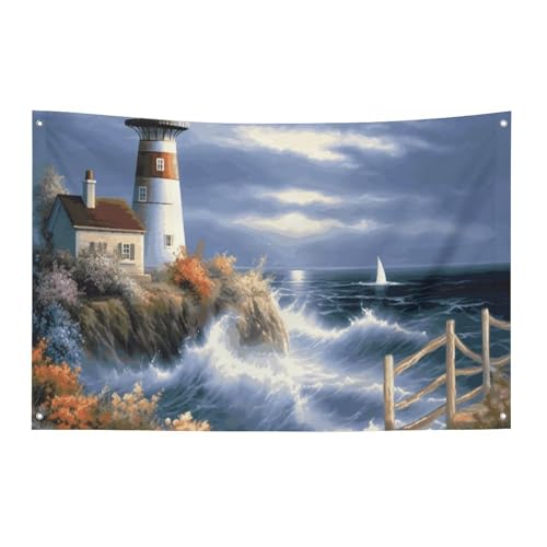 Drapeaux décoratifs intérieurs extérieurs de qualité supérieure style phare - 2