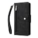 Produktbild fLYiFe Brieftasche Hülle Für Samsung Galaxy S24ultra/S24plus/S24, Kartenfach PU Leder Schutzhülle Mit Handschlaufe Standfunktion Handytasche,Schwarz,S24