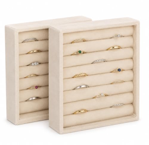 Imagen de ABOOFAN Joyero Anillos 2 Piezas