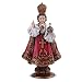 Roman Infant Of Prague With Cross Royal Red Robes 2 x 4 Resin Stone Tabletop Figurine