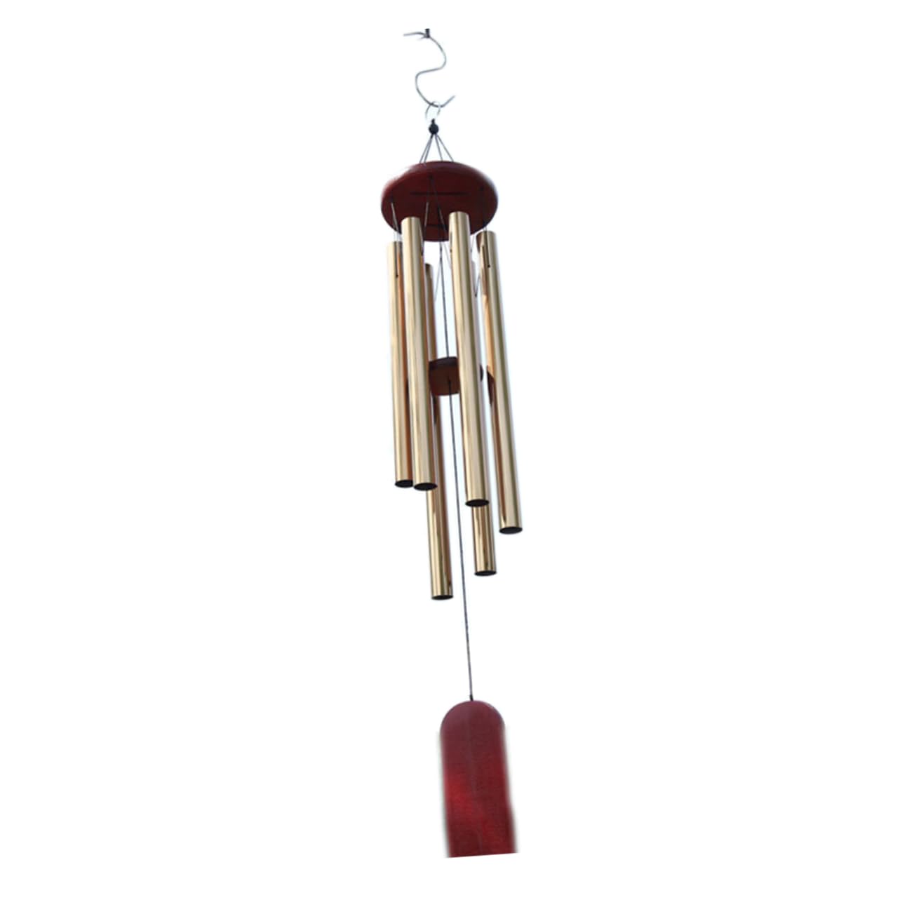 Carillon à vent massif aluminium doré de qualité supérieure pour décorer votre jardin