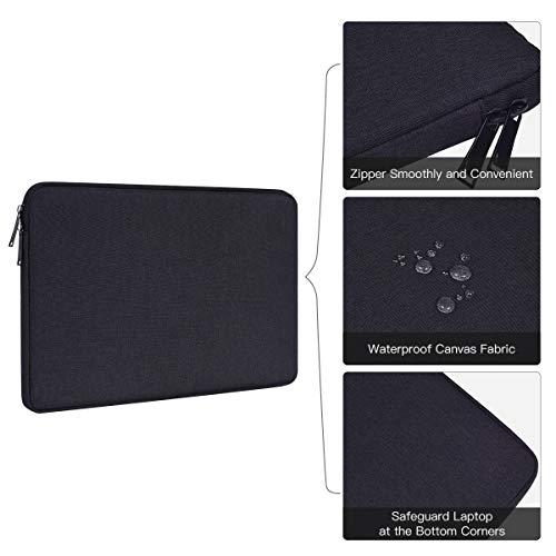 13-13.3 Inch Tablet Sleeve Case, Waterproof Laptop Bag For Lenovo Chromebook Flex 5 13"/ Yoga 730/ Thinkpad L13, Asus Zenbook 13, Acer Spin 5 13.3, Samsung Galaxy Book 13.3 With Small Case, Black #TOP5