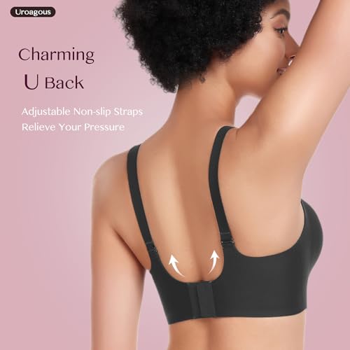 Silky Bras for Women No Underwire Floral Design Bralettes for Women Wireless T Shirt Bra Ultra Soft with Extender3