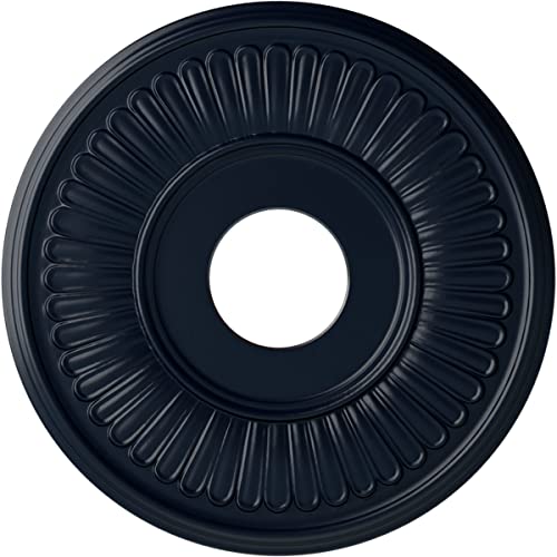 Image of Ekena Millwork CM15BEMDF Berkshire Ceiling Medallion, Midnight Dream