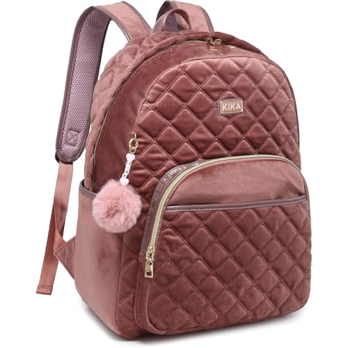 Mochila Kika Camurça Feminina Costa Notebook Juvenil Escolar (Laranja)