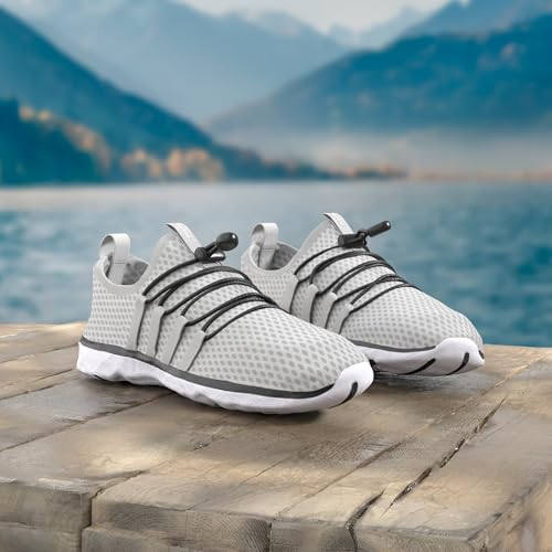 Image of DLGJPA Men's Lightweight Quick Drying Aqua Water Shoes