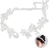 Braut Stirnband - simyron Kristall Haarschmuck, Kopfschmuck geeignet für Hochzeiten, Bankette, Valentinstag Haarschmuck für Bräute, Brautjungfern - Silber