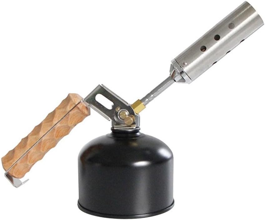 Stainless Steel Outdoor Gas Torch with Adjustable Flame with Secure Connection for BBQ and for Camping