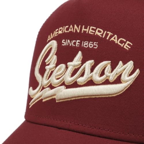 Image of Stetson American Heritage Trucker Cap Men Breathable Mesh Snapback Summer Winter