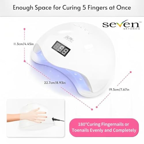 SEVEN STROKES Professional Intelligent SUN U V 48w 24 LEDs Automatic Sensor LED UV Nail Dryer Nail Curing Nail Art Lamp Manicure Pedicure Tool - Image 6
