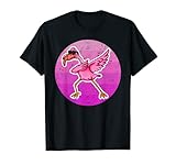 Photo Gallery dabbing flamingo wearing sunglass - retro sunset flamingo maglietta Photo Gallery dabbing flamingo wearing sunglass - retro sunset flamingo maglietta
