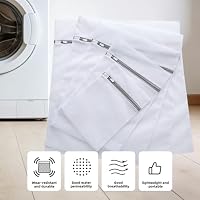 Hexizexi 5 Stück Wäschesäcke 23 x 30 cm Wäschenetz Klein Wäschenetz Waschmaschine Wäschebeutel mit Reißverschluss für Socken BH Babykleidung Unterwäsche – Ansicht 4