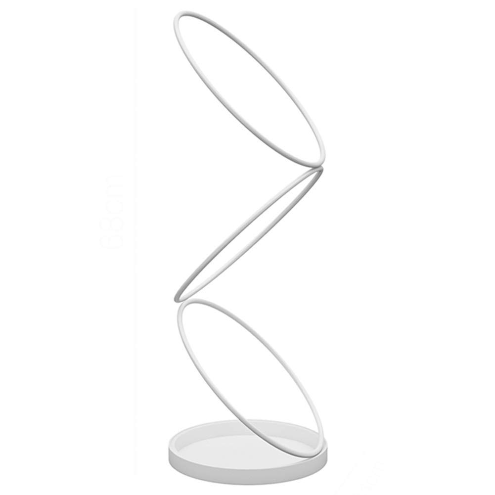 Portaombrelli, altezza 68 cm, in metallo, per casa e ufficio, interni ed esterni, design moderno bianco, soluzione salvaspazio