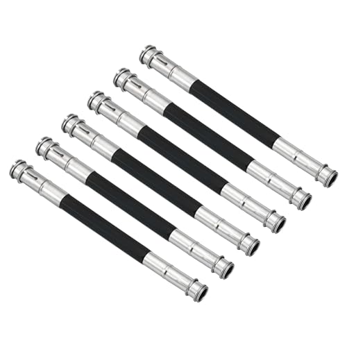 PATIKIL Pencil Extenders, 6 Pack Metal Dual Head Adjustable Pencil Holder Extender for Artists Drawing Shading, Black
