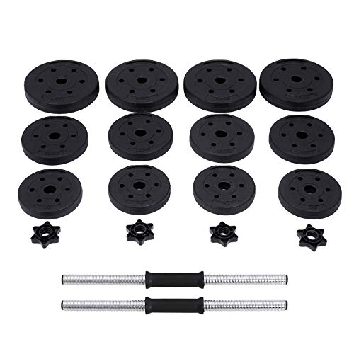 SONGMICS Halters, korte halters, set van 2, voor mannen en vrouwen, fitness, gewichtheffen voor thuis, sportschool… - Afbeelding 3