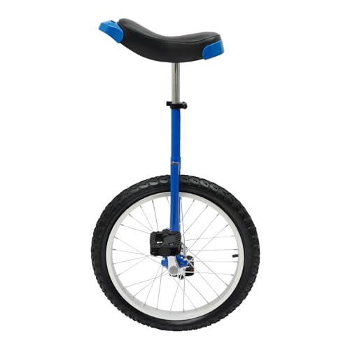 Image of DYNAMI Unicycle with Excellent Steel Frame,Leakproof Tire,Adjustable Height,Curved PU Seat,Mute Bearing,Anti-Slip Designs,for Outdoor Sports Fitness Exercise