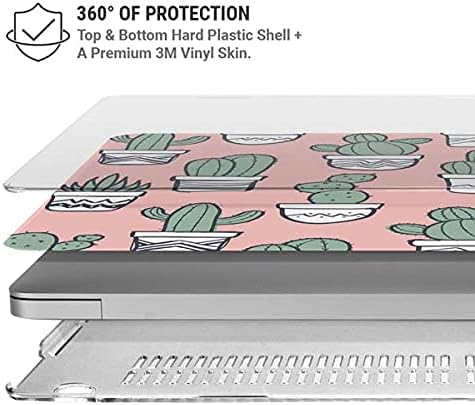 Skinit Case + Skin Compatible with MacBook Air 13in M1 (2021) Originally Designed Pink Cactus Design