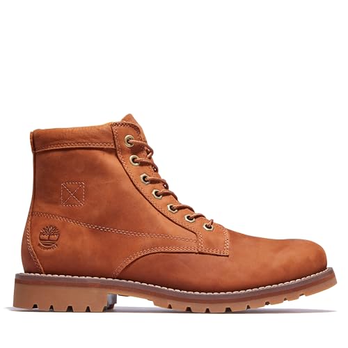 Image of Timberland Men's Redwood Falls Mid Waterproof Boot, Saddle Full Grain, 15 W US