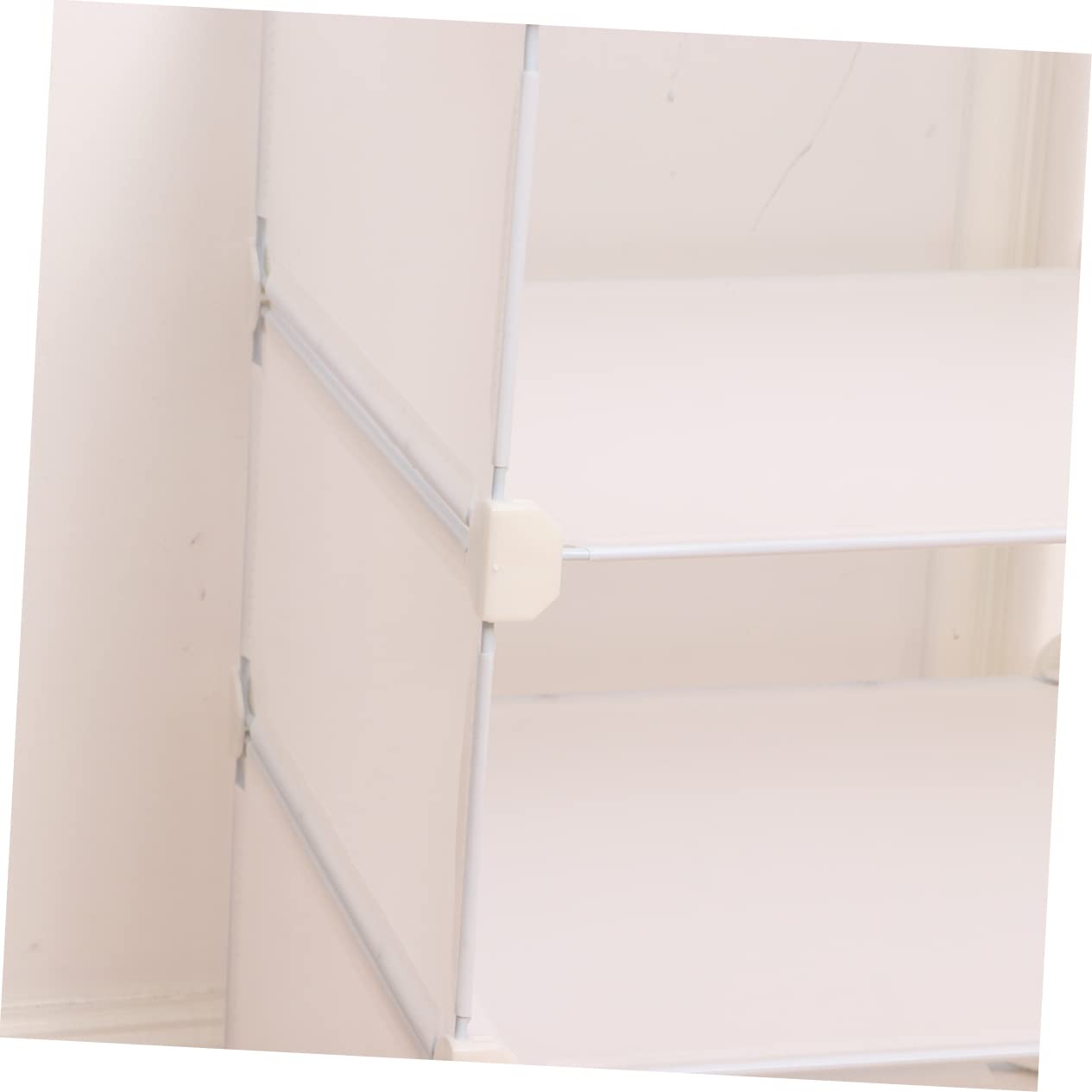Armadio Organizzatore Armadio Rack di Stoccaggio con Ripiani e Cassetti Tessuto Comò Stand per Abbigliamento Stoccaggio Bianco Tessuto Armadio Organizer Mensola Stand