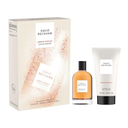 David Beckham, Cofanetto Regalo per Lui Collection Amber Breeze, con Eau de Parfum & Docciaschiuma, Fragranza Aromatica, Ambrata, 100ml & 150ml