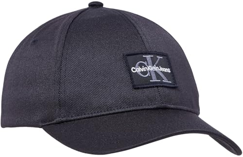 Calvin Klein Jeans Herren Cap Mono Logo Basecap, Schwarz (Black), Einheitsgröße