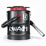 RocwooD Ash Vacuum Cleaner 15L 800W Collector Fireplace BBQ Stoves Home Workshop Grills Fire Pits Log Burners Chimineas HEPA Filter Bagless Dust Debris