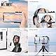KIWIFOTOS Smartphone Wireless Fernbedienung mit Handgriffhalter Stabilisator für Selfie Vlog Video Kompatibel mit iPhone 16 15 XS X XR 8+ 8 7+ 7 6S + 6S Galaxy Mate MI usw. Mobil mit 59-85 mm Breite