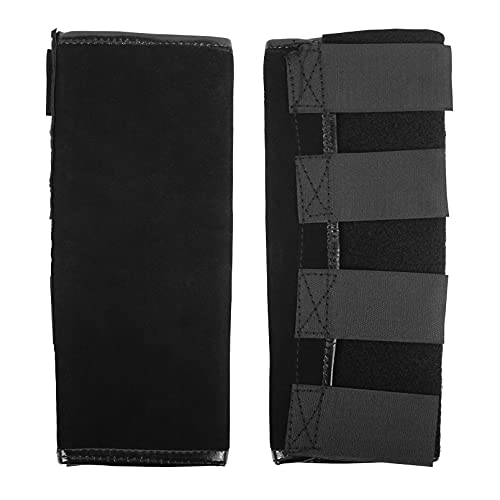 Luwint Cowhide Leather Kids Leg Gaiters, Adjustable Snake Bite Protection Calf Gaiters Lower Leg Boots Gaiter for Boys and Girls 6-10 Years Hiking, Hunting, Outdoors