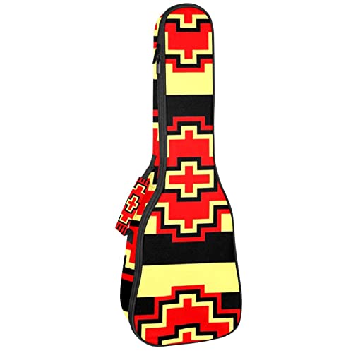 Housse pour ukulélé avec rembourrage épais en éponge de 10 mm avec sangles réglables pour concert soprano ténor 53,3 cm - Les Beatles, Paul McCartney, John Lennon, RIngo Starr, George Harrison Housse pour ukulélé avec rembourrage épais en éponge de 10 mm avec sangles réglables pour concert soprano ténor 53,3 cm