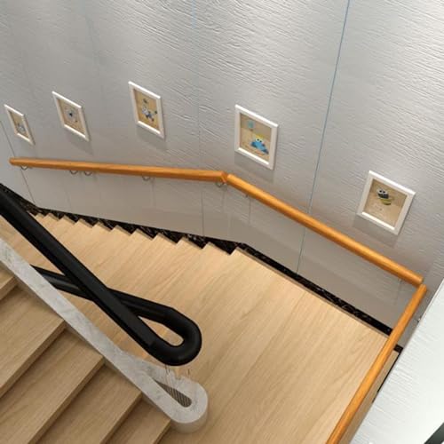 Rampe d'escalier bois 450 cm : sécurisez vos escaliers et évitez les chutes