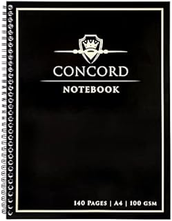 Pukka Pad, Concord 5-Pack A4 Wirebound Jotta Notebook - 140 Pages - Black, 21 x 29.7cm
