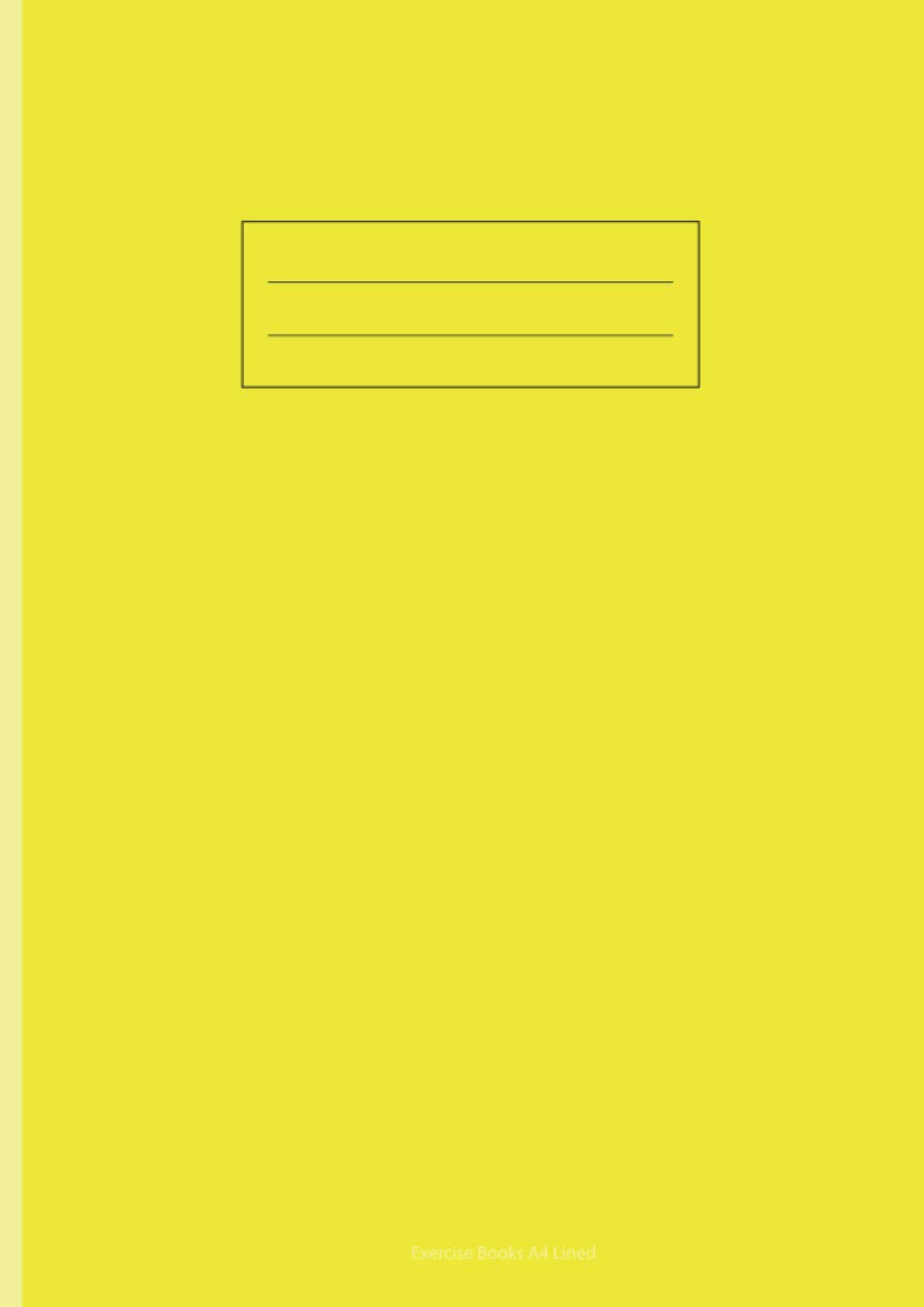 Exercise Books A4 Lined: Yellow A4 Notebooks, 48 Page, Assorted Colours