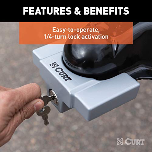 Curt 23088 Trailer Lock Set For 2-Inch Receiver, 2 Or 2-5/16-Inch Coupler #TOP6