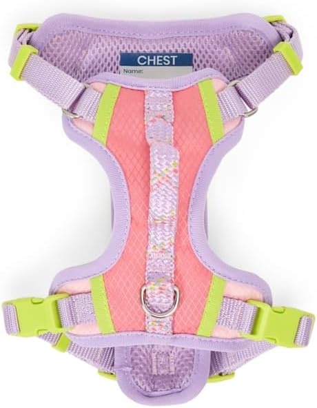 YOULY by Petco Adventure Reflective Dog Harness Pink X-Large