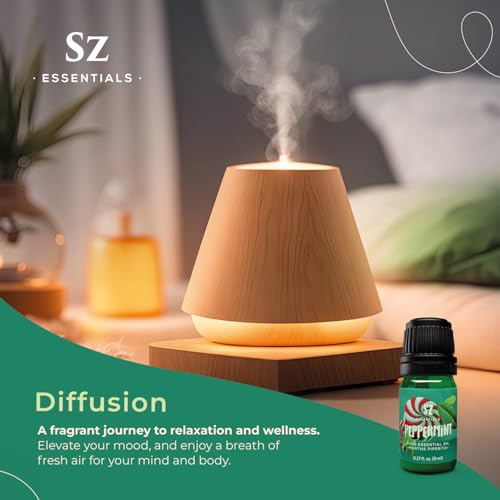 Peppermint Essential Oil - Sweet Candy Cane Scent! The Real Deal - 100% Pure and Natural - Undiluted - 5ml