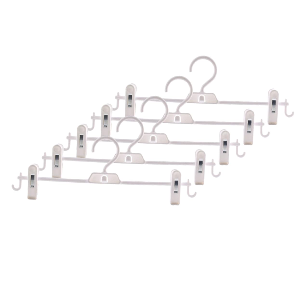 OFFSCH 10pcs Non Slip Hanger Practical Multifunctional Clothes Hangers for Coats Pants Dresses and Towels Space Saving Design White for Efficient Closet Organization