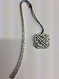 Celtic Knot PP-G35 - Segnalibro con cordoncino 3D in peltro inglese