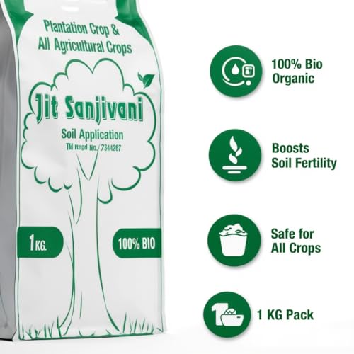 Image of Jit Sanjivani 100% Bio Fertiliser for Plantation Crop and All Agricultural Crops, Soil Application, 1 kg