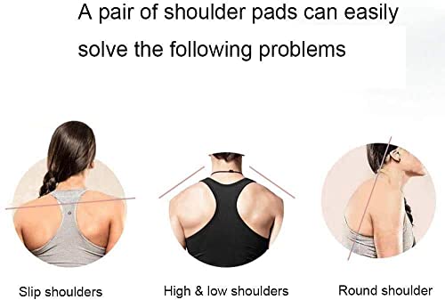 Image of Silicone Shoulder Pads for Womens Clothing, Anti-Slip Shoulder Push-Up Pads Invisible Breathable Shoulder Enhancer Reusable Mothers Day Gift, 1 Pairs Transparent - Large